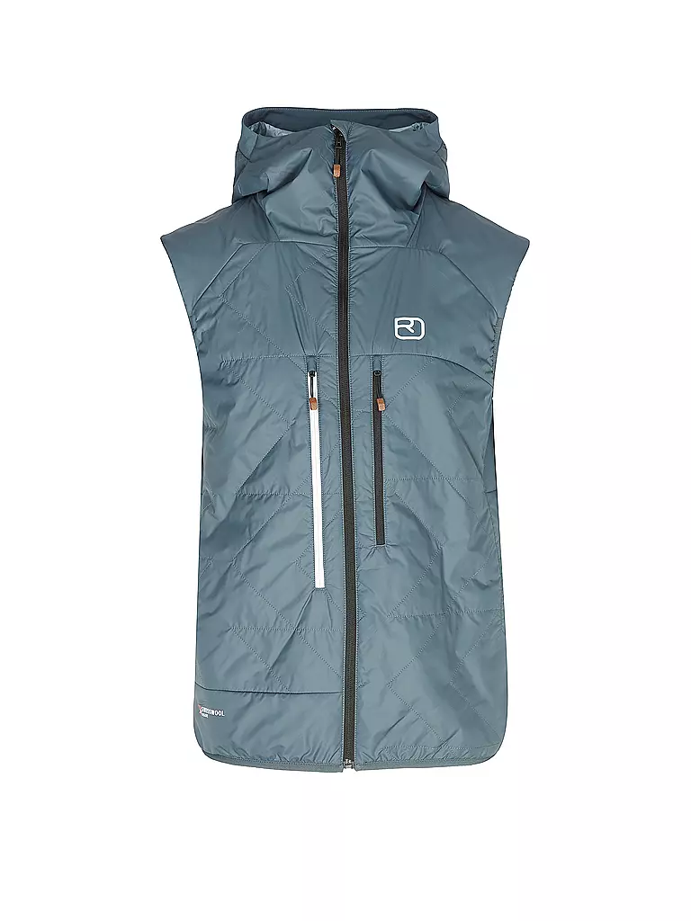 ORTOVOX | Chaleco aislante para hombre Swisswool Piz Boè con capucha | Petróleo