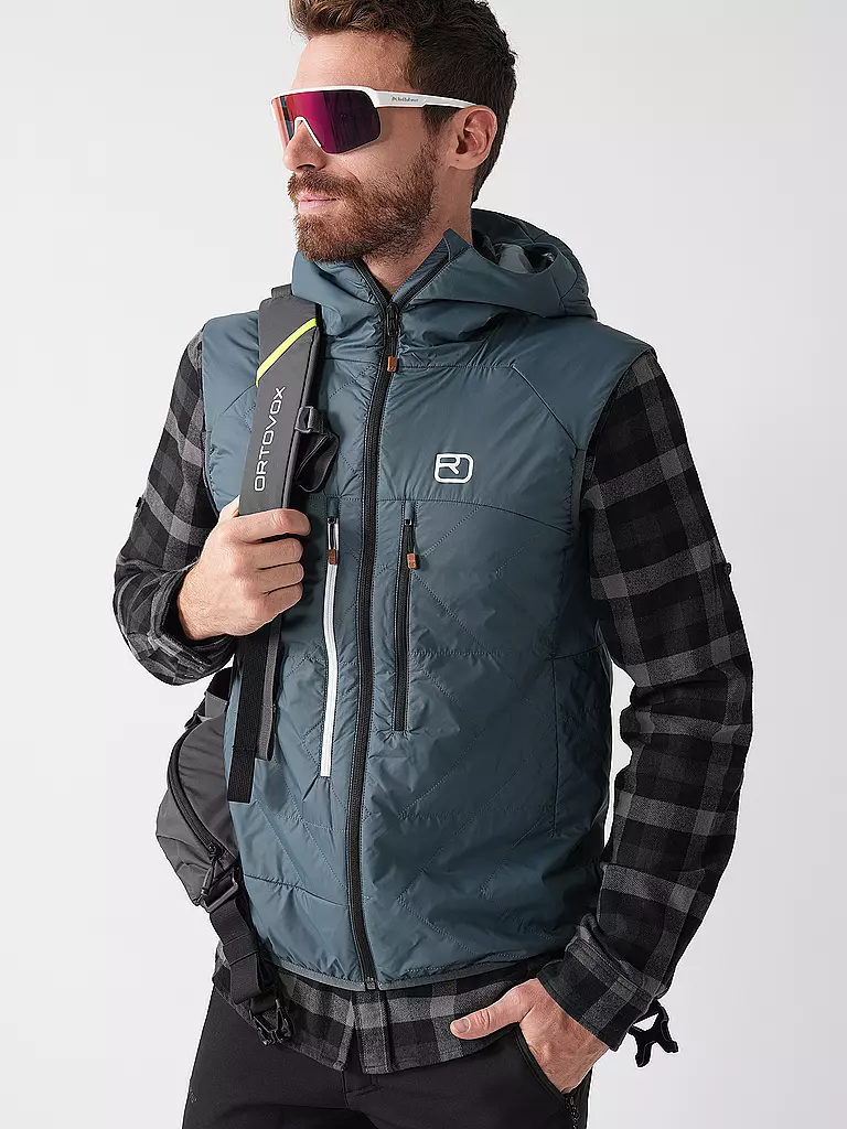 ORTOVOX | Chaleco aislante para hombre Swisswool Piz Boè con capucha |