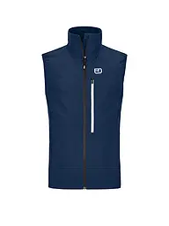 ORTOVOX | Chaleco softshell de touring para hombre Punta Berrino | Azul oscuro