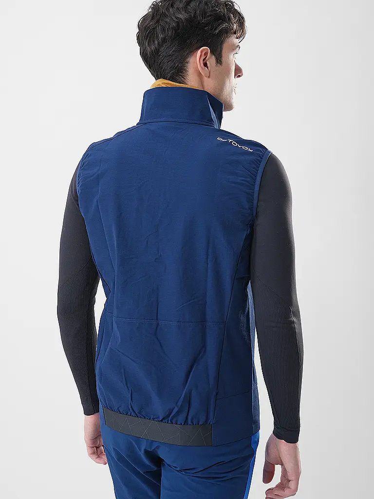 ORTOVOX | Chaleco softshell de touring para hombre Punta Berrino | Azul oscuro