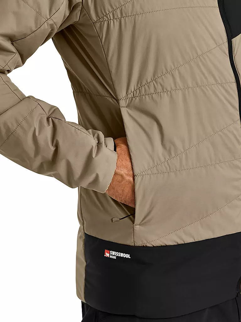 ORTOVOX | Chaqueta aislante de touring para hombre Piz Duan SW con capucha | Camel