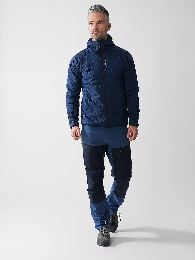 ORTOVOX | Chaqueta aislante de touring para hombre Piz Duan SW con capucha | Azul oscuro