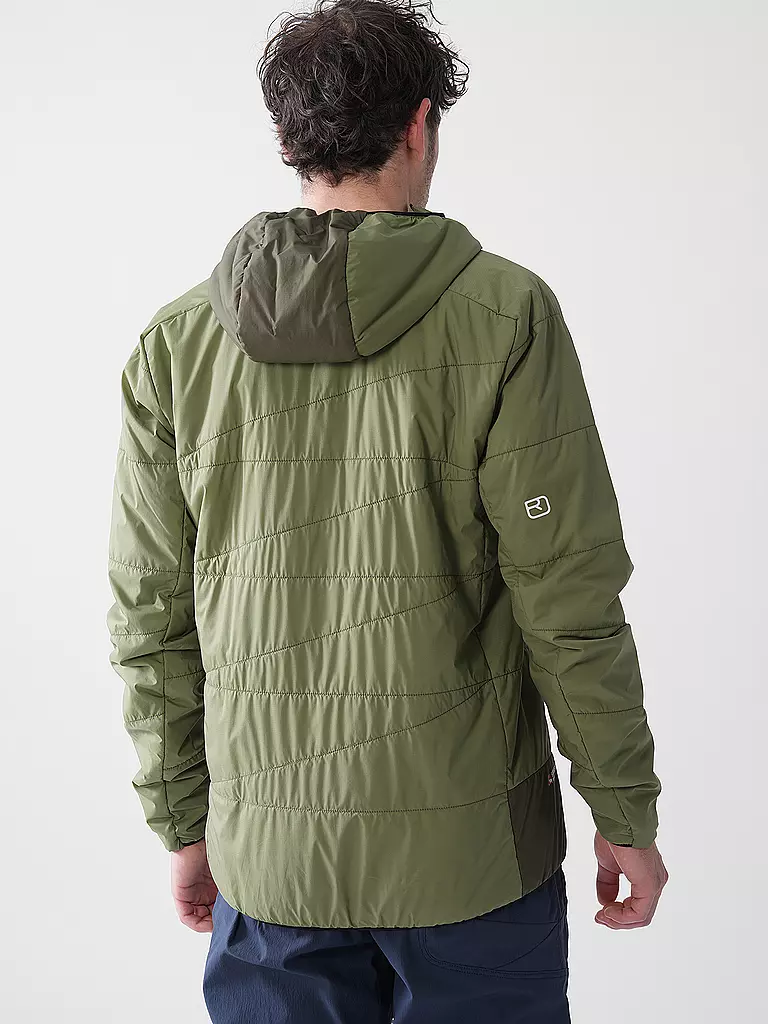 ORTOVOX | Chaqueta aislante de touring para hombre Piz Duan SW con capucha | Oliva