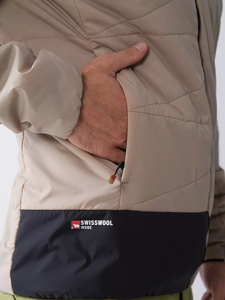 ORTOVOX | Chaqueta aislante de touring para hombre Piz Duan SW con capucha | Camel