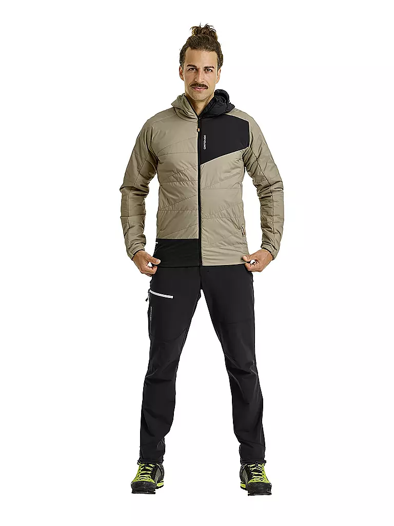 ORTOVOX | Chaqueta aislante de touring para hombre Piz Duan SW con capucha | Camel