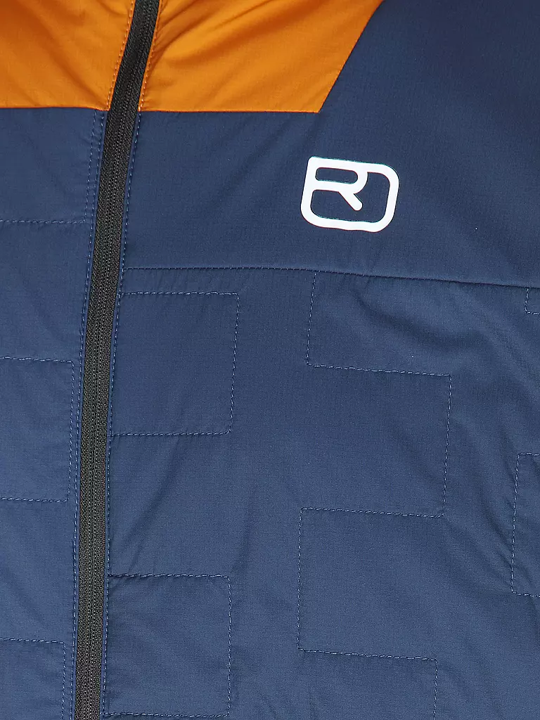 ORTOVOX | Chaqueta aislante para hombre Piz Badus SW con capucha | Azul oscuro