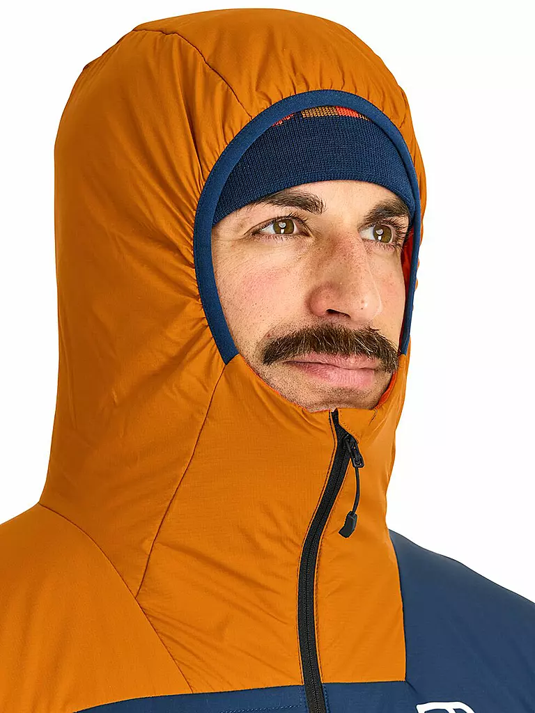 ORTOVOX | Chaqueta aislante para hombre Piz Badus SW con capucha | Azul oscuro