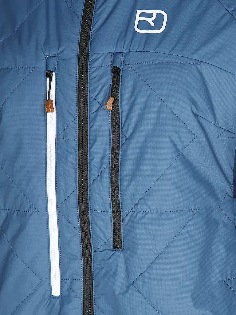 ORTOVOX | Chaqueta aislante para mujer Piz Boé Swisswool con capucha | Azul