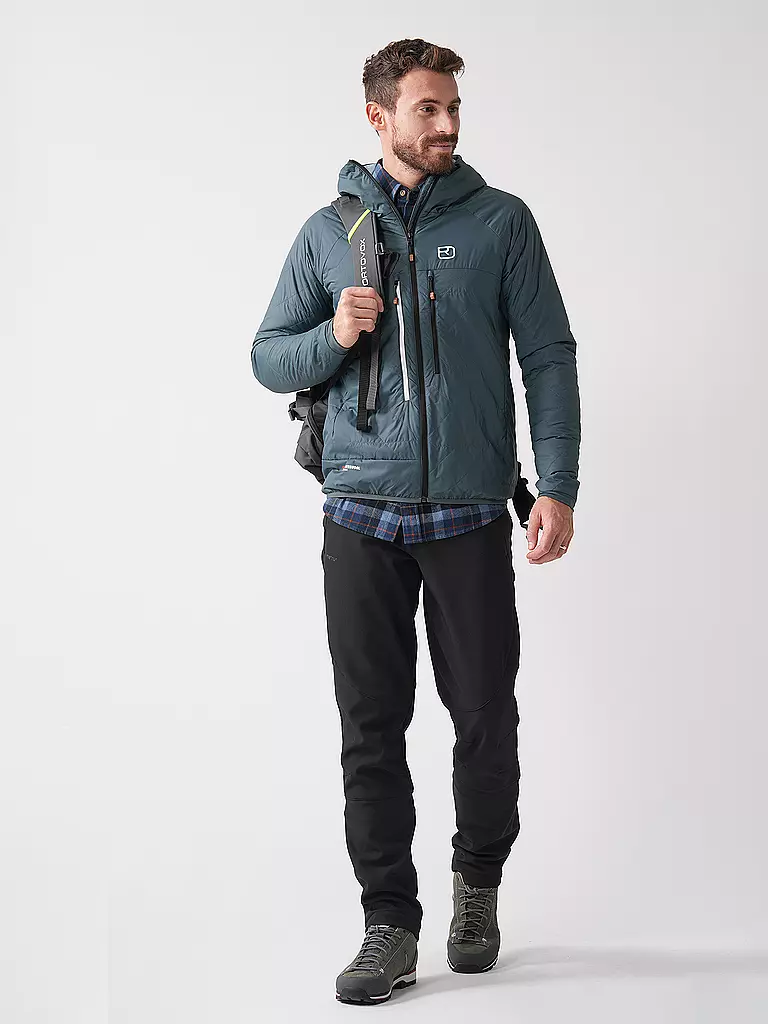 ORTOVOX | Chaqueta aislante Piz Boé Swisswool para hombre | Petróleo