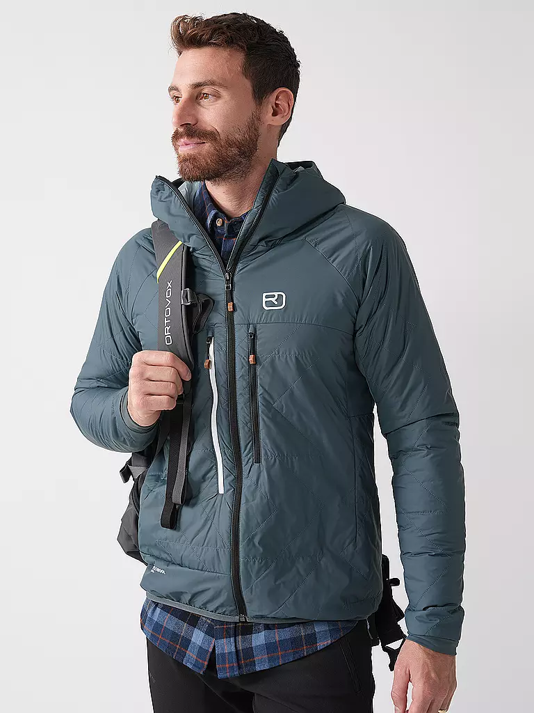 ORTOVOX | Chaqueta aislante Piz Boé Swisswool para hombre | Petróleo