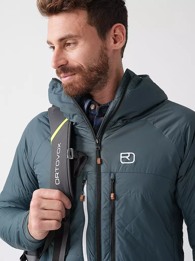 ORTOVOX | Chaqueta aislante Piz Boé Swisswool para hombre | Petróleo