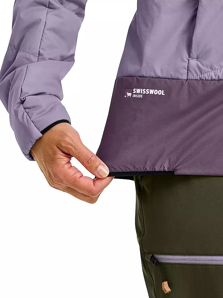 ORTOVOX | Chaqueta aislante Piz Duan SW con capucha para mujer | Lila