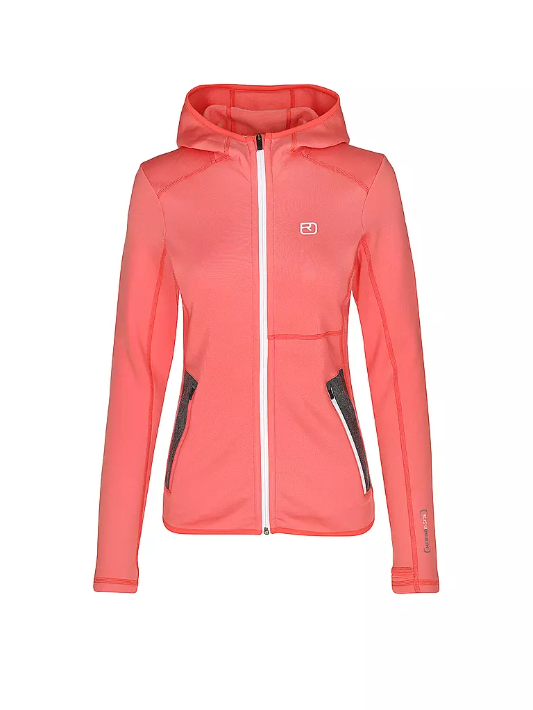 ORTOVOX | Chaqueta con capucha de forro polar para mujer | Coral
