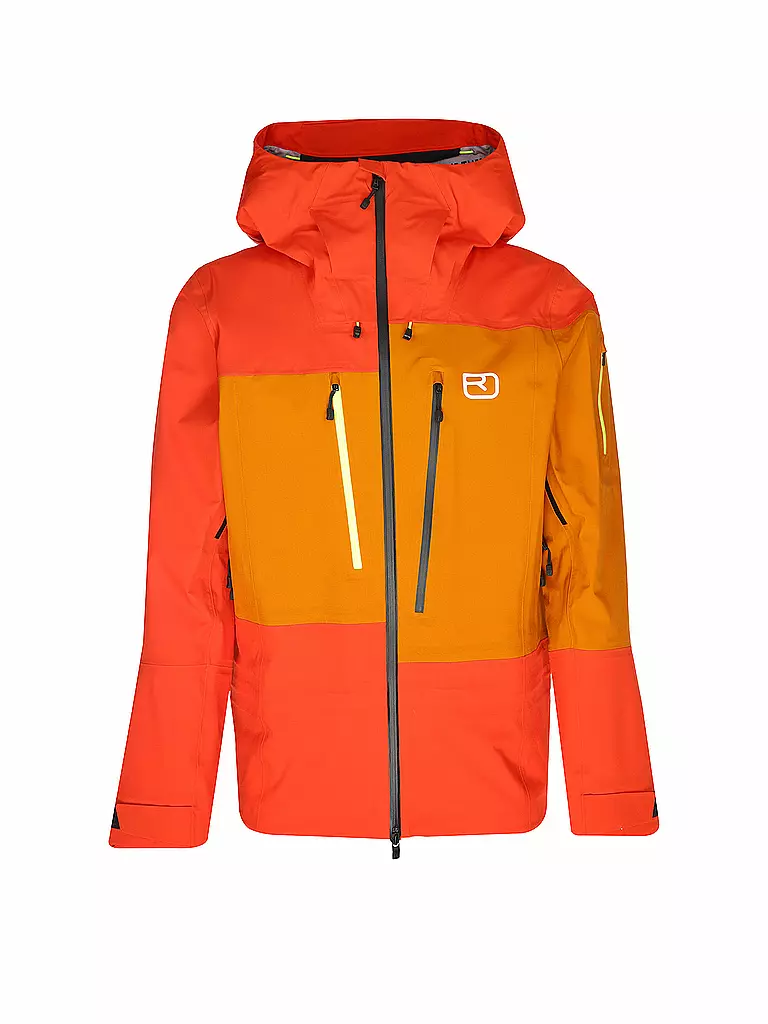 ORTOVOX | Chaqueta de esquí de travesía Deep Shell 3L para hombre | Naranja