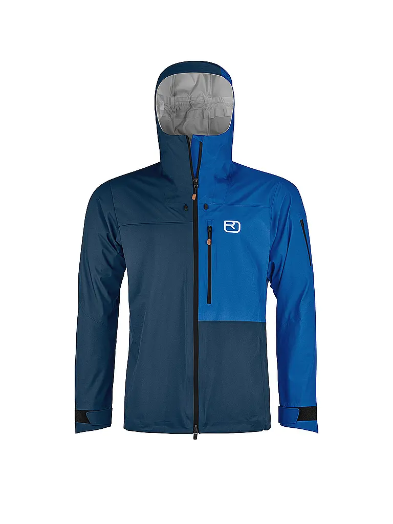 ORTOVOX | Chaqueta de esquí de travesía para hombre Ortler 3L con capucha | Azul oscuro