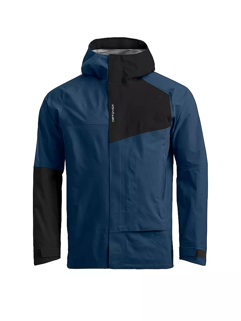 ORTOVOX | Chaqueta de hombre Seceda 3L con capucha | Azul oscuro