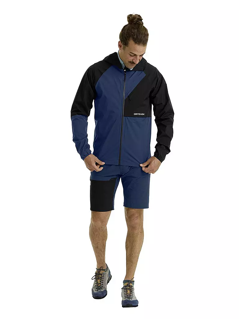 ORTOVOX | Chaqueta de touring para hombre Piz Selva 2.5L con capucha | Azul oscuro