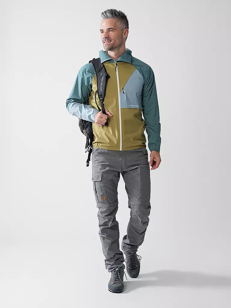 ORTOVOX | Chaqueta de touring para hombre Piz Selva 2.5L con capucha | Mostaza