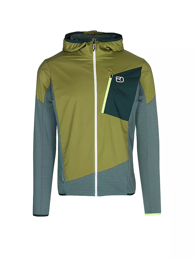 ORTOVOX | Chaqueta híbrida Ladiz con capucha para hombre | Mostaza