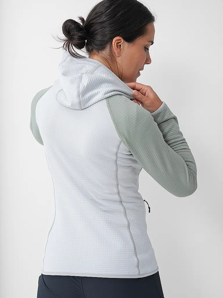 ORTOVOX | Chaqueta polar con capucha de punto clásico para mujer |