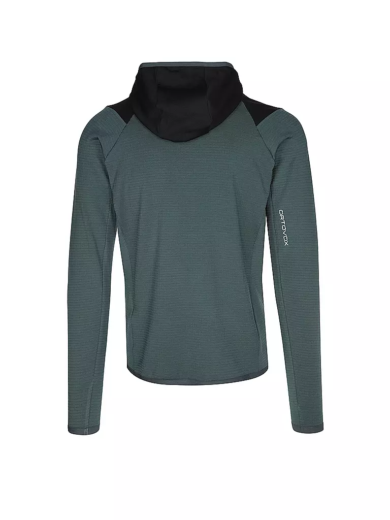 ORTOVOX | Chaqueta polar con capucha Grid para hombre | Petróleo