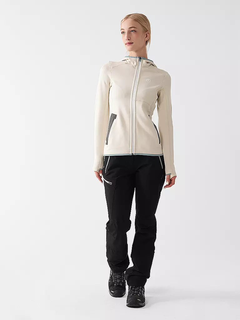 ORTOVOX | Chaqueta polar con capucha para mujer | Blanco