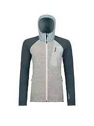 ORTOVOX | Chaqueta polar con capucha de punto clásico para mujer | Petróleo