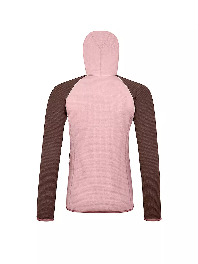 ORTOVOX | Chaqueta polar de mujer Classic Knit con capucha | Rosa