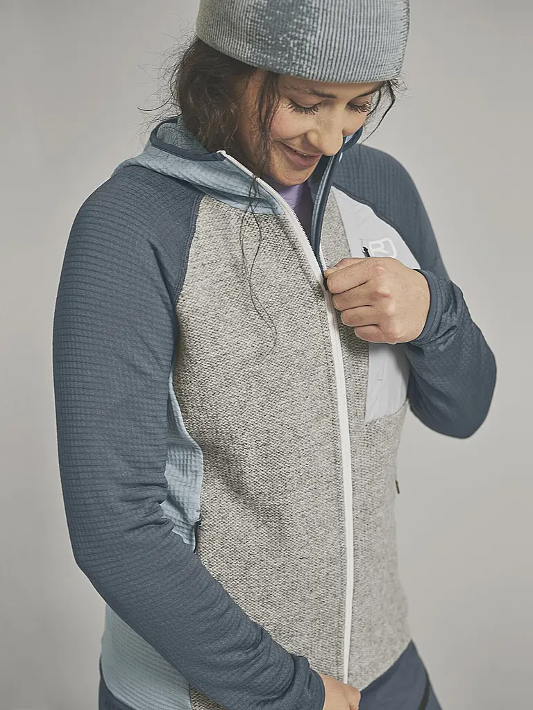 ORTOVOX | Chaqueta polar de mujer Classic Knit con capucha | 