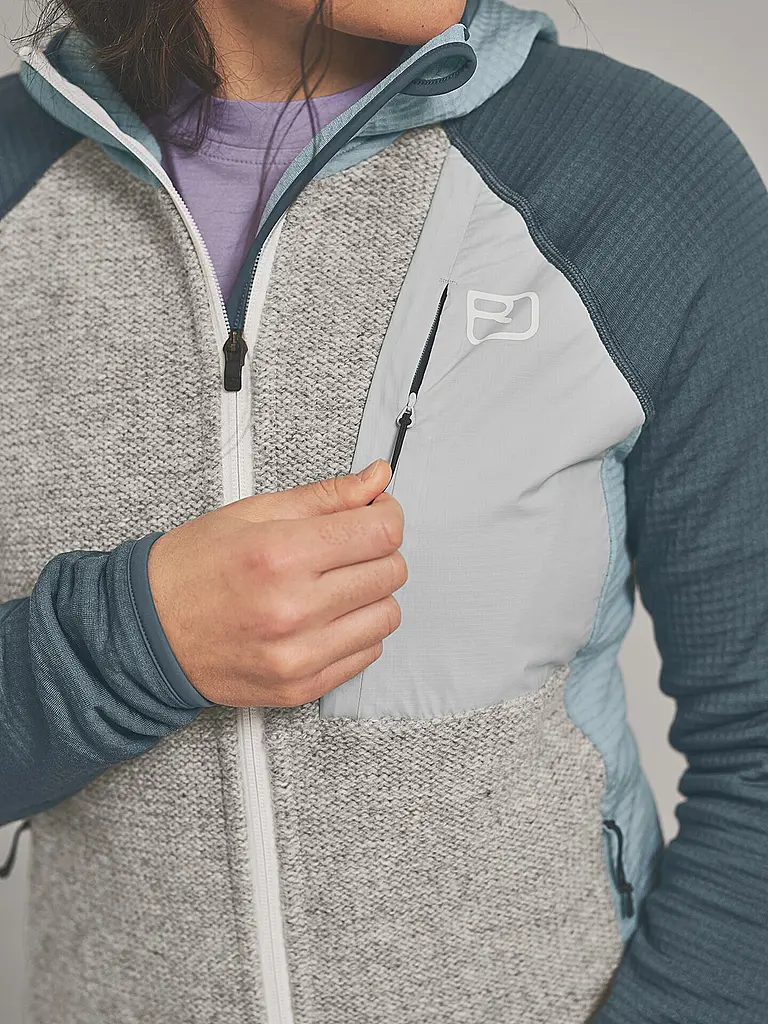 ORTOVOX | Chaqueta polar de mujer Classic Knit con capucha | 