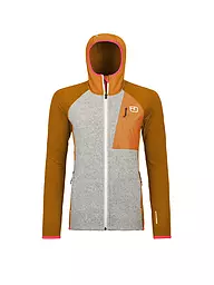 ORTOVOX | Chaqueta polar de mujer Classic Knit Hoodie | Naranja
