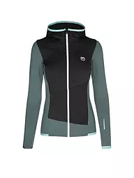 ORTOVOX | Damen Fleecejacke Fleece Grid Hoodie | Petróleo