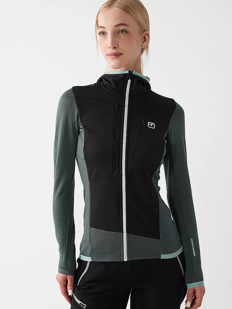 ORTOVOX | Chaqueta polar de mujer Fleece Grid Hoodie |