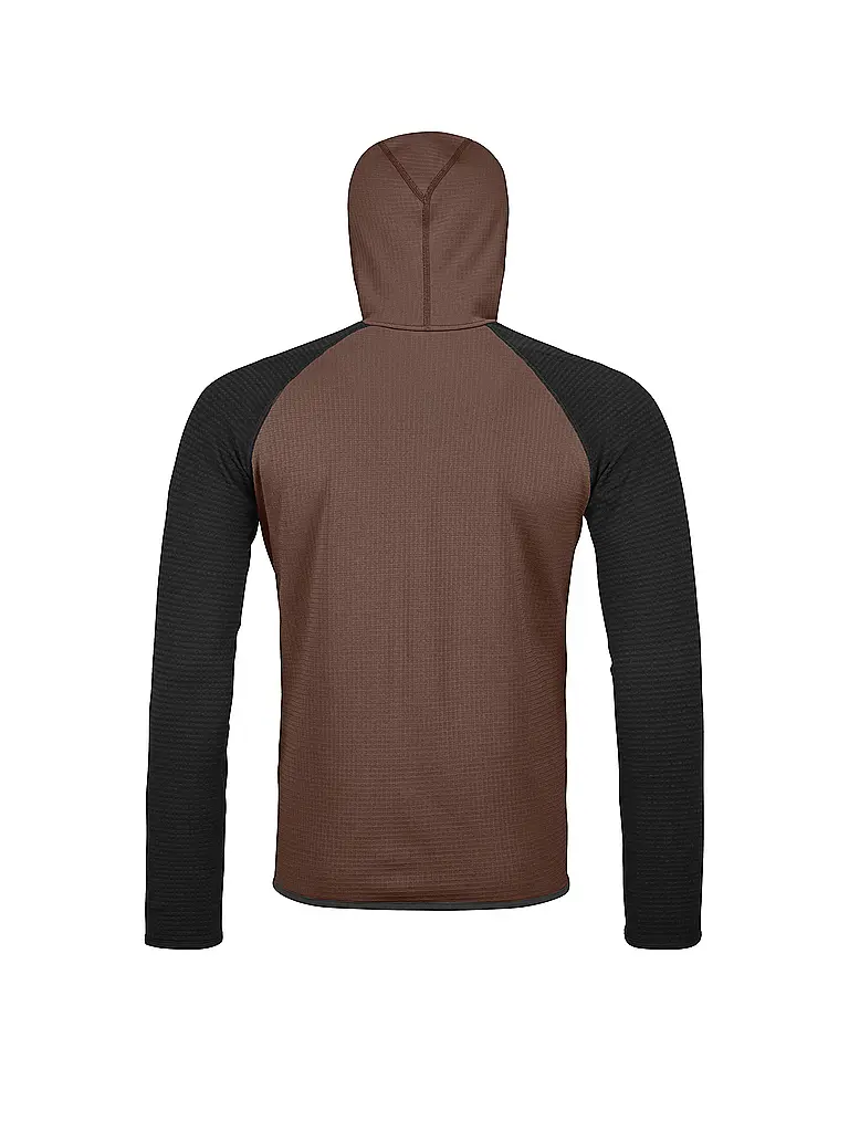 ORTOVOX | Chaqueta polar de punto clásica para hombre | Marrón