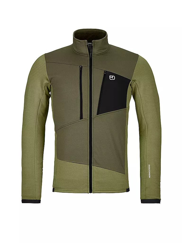 ORTOVOX | Chaqueta polar Grid para hombre | Oliva