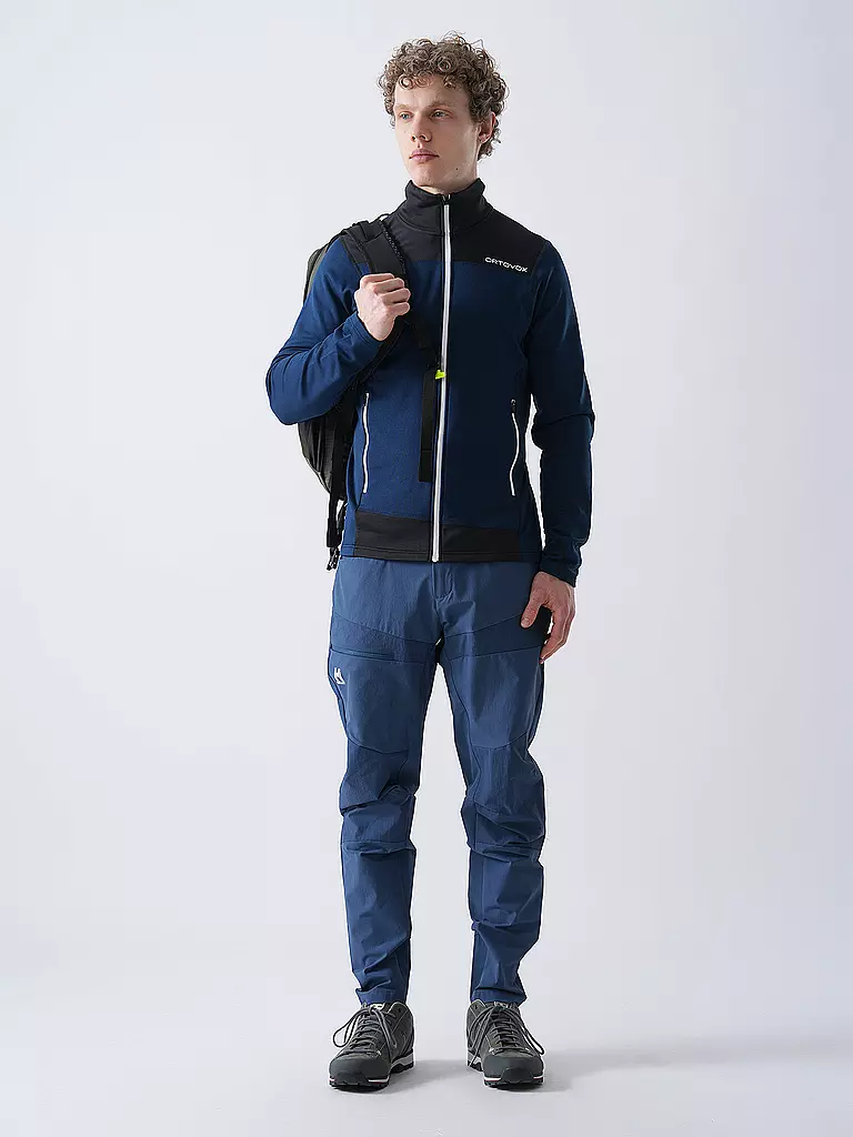 ORTOVOX | Chaqueta polar ligera para hombre | Azul oscuro