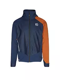 ORTOVOX | Chaqueta softshell de touring para hombre Col Becchei con capucha | Azul oscuro