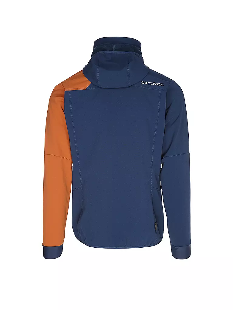 ORTOVOX | Chaqueta softshell de touring para hombre Col Becchei con capucha | Azul oscuro