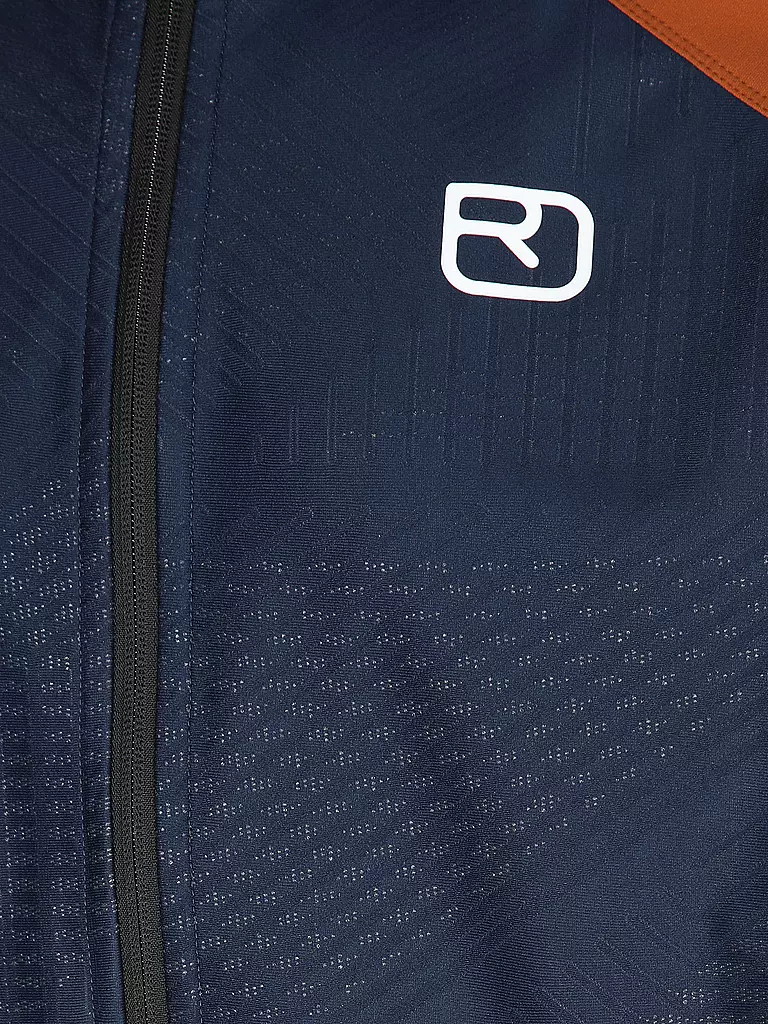 ORTOVOX | Chaqueta softshell de touring para hombre Col Becchei con capucha | Azul oscuro