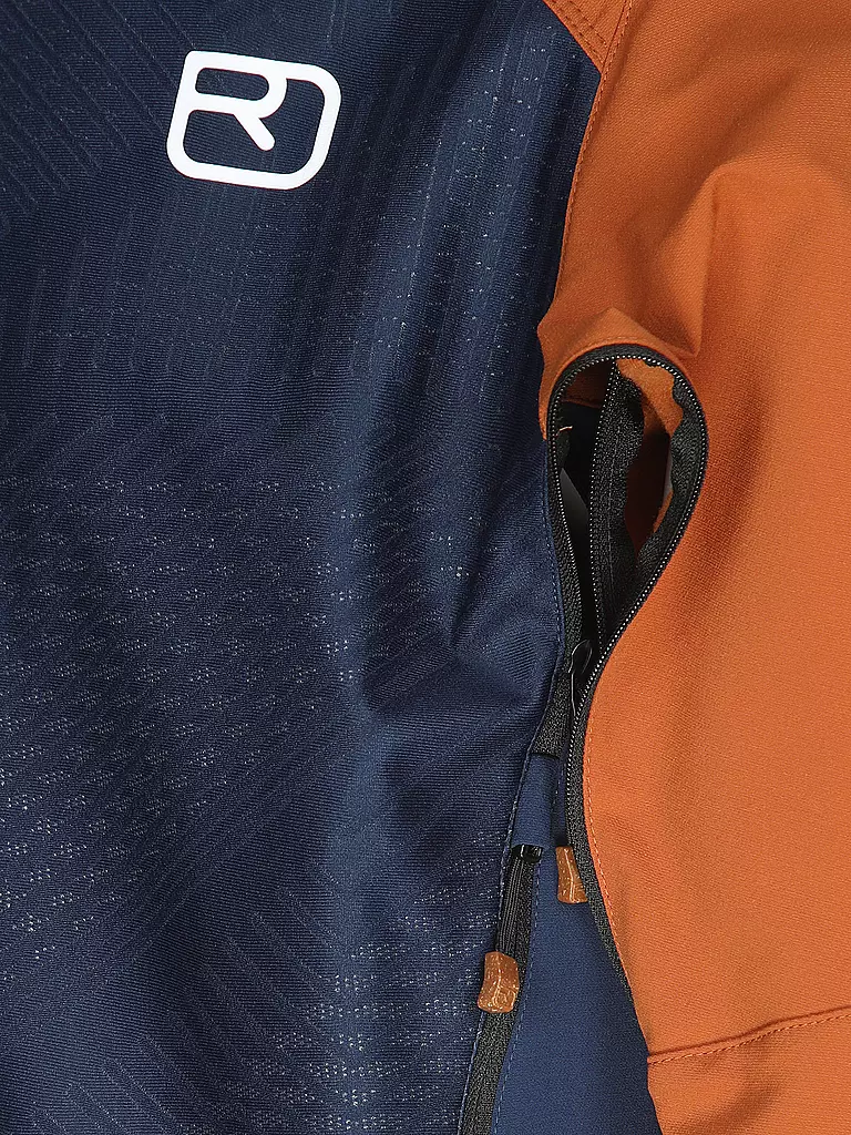 ORTOVOX | Chaqueta softshell de touring para hombre Col Becchei con capucha | Azul oscuro