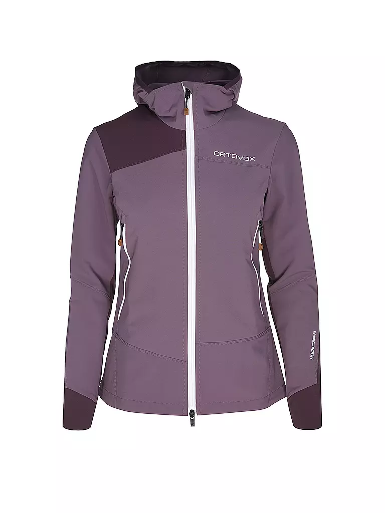 ORTOVOX | Chaqueta softshell Pala Hoodie para mujer | Lila