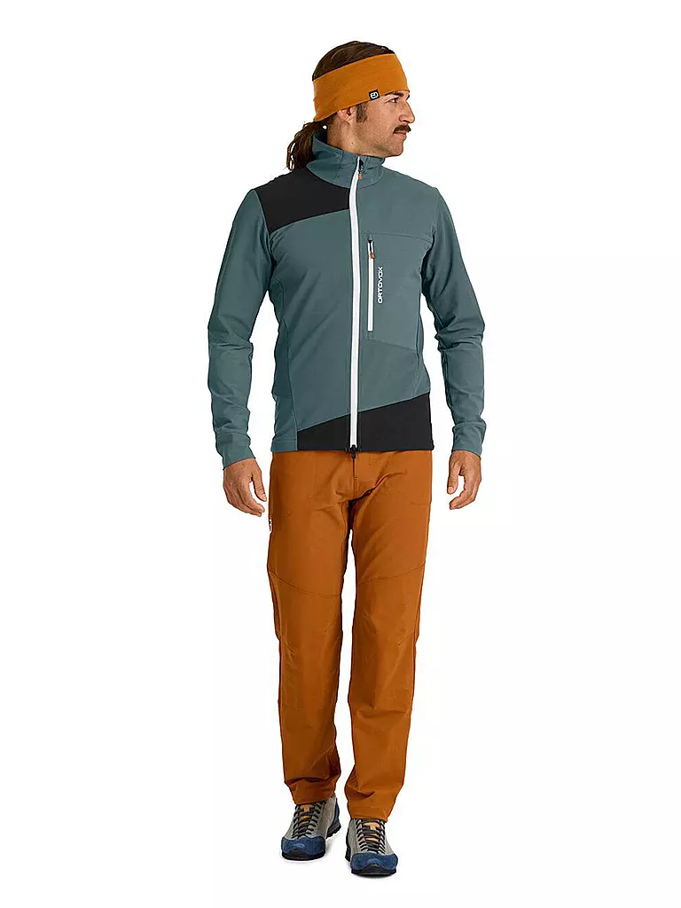 ORTOVOX | Chaqueta softshell para hombre Pala Hoodie Light | Petróleo