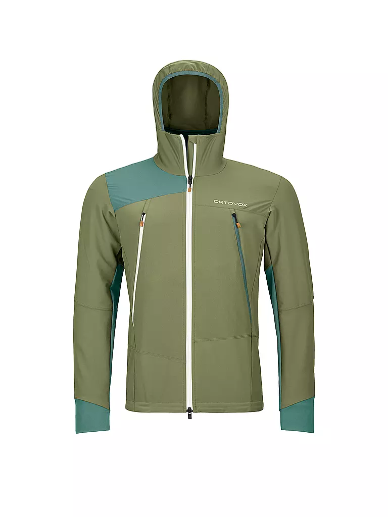 ORTOVOX | Chaqueta softshell para hombre Pala Hoodie | Oliva