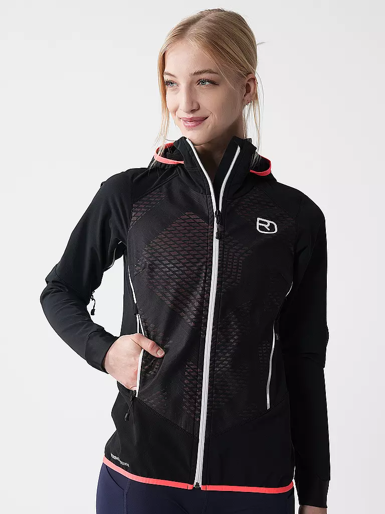 ORTOVOX | Chaqueta softshell para mujer Col Becchei con capucha | Negro