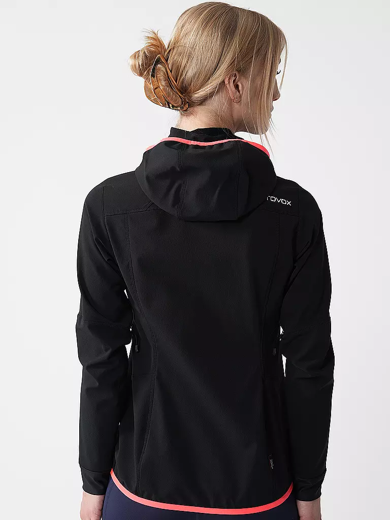 ORTOVOX | Chaqueta softshell para mujer Col Becchei con capucha | Negro