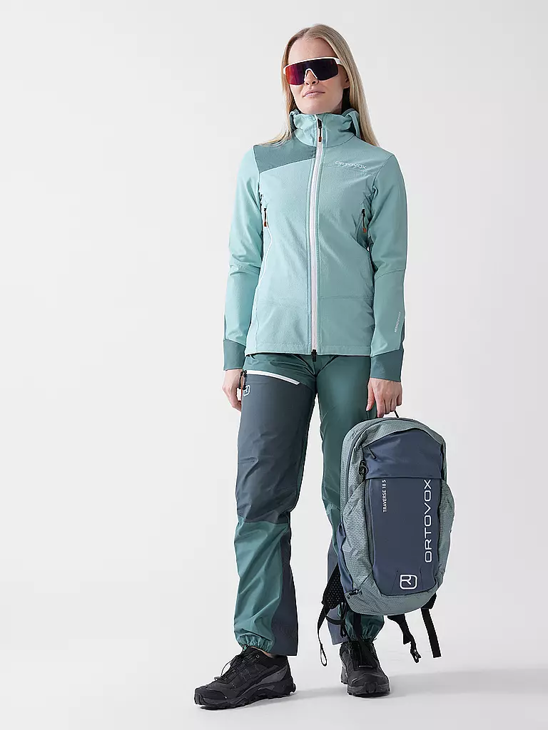 ORTOVOX | Chaqueta softshell para mujer Pala Hoodie | Menta