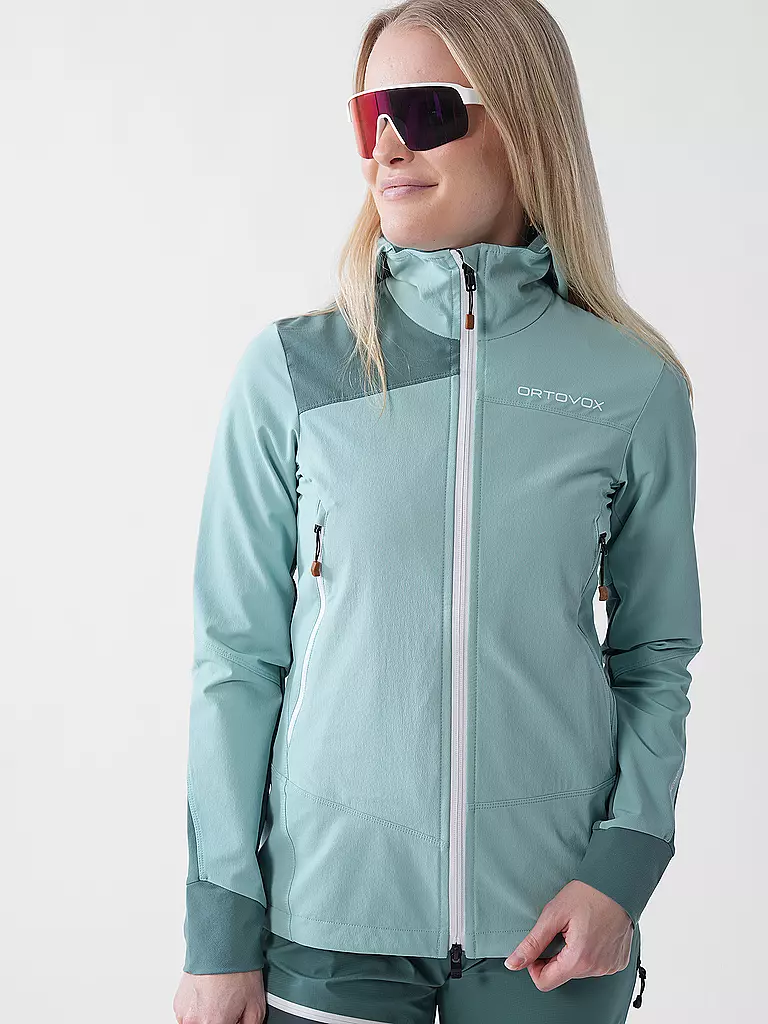 ORTOVOX | Chaqueta softshell para mujer Pala Hoodie | Menta