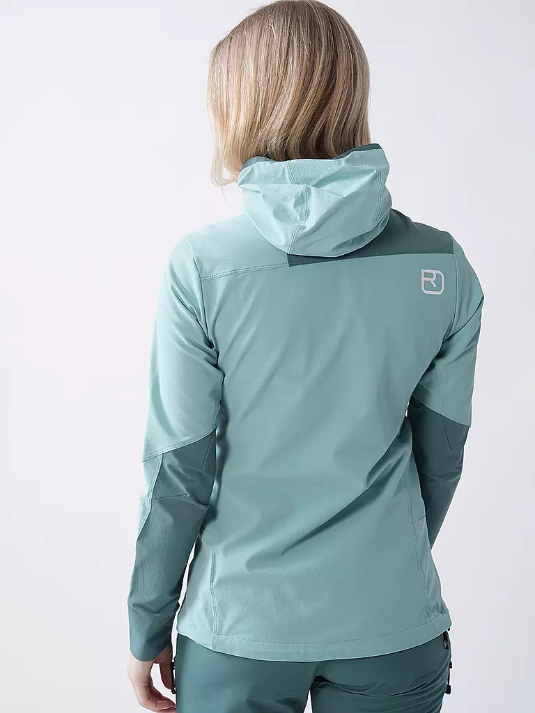 ORTOVOX | Chaqueta softshell para mujer Pala Hoodie | Menta