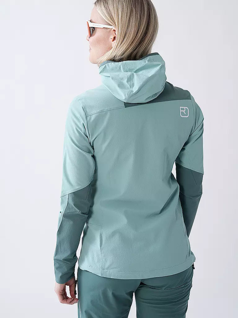 ORTOVOX | Chaqueta softshell para mujer Pala Hoodie | Menta