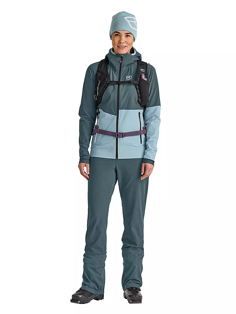 ORTOVOX | Chaqueta softshell para mujer Punta Berrino con capucha | Petróleo